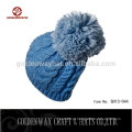 Atacado Blue Knitted Beanies hats Gorros de malha